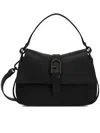 Furla Flow Mini Top Handle Bag In Black