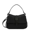 Furla Flow Mini Top Handle Bag In Black
