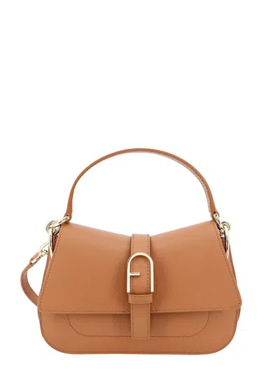 Furla Flow Mini Top Handle Bag In Brown
