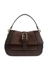 Furla Flow Mini Top Handle Bags In Brown