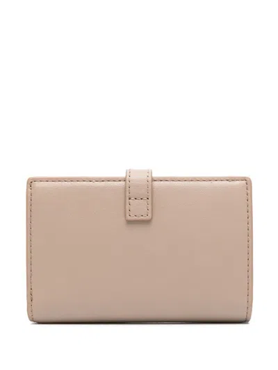 Furla " Flow" Small Compact Wallet In Neutral