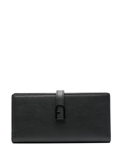 Furla Flow Continental Bifold Woman Wallet Black Size - Leather