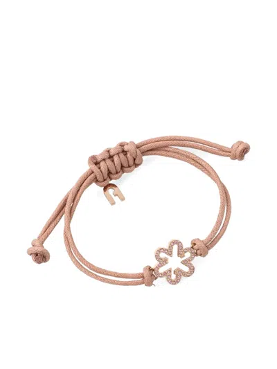 Furla Armband Mit Blumenverzierung In Brown