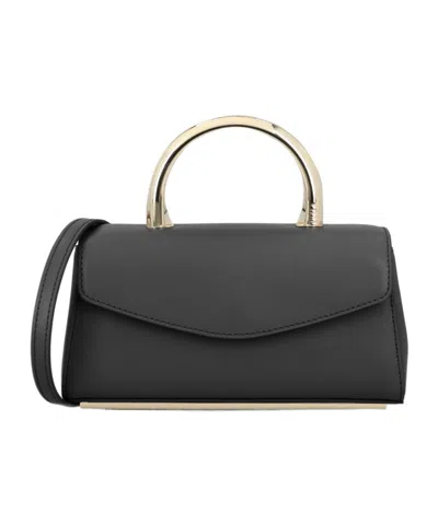 Furla Foldover Top Handle Bag In Black