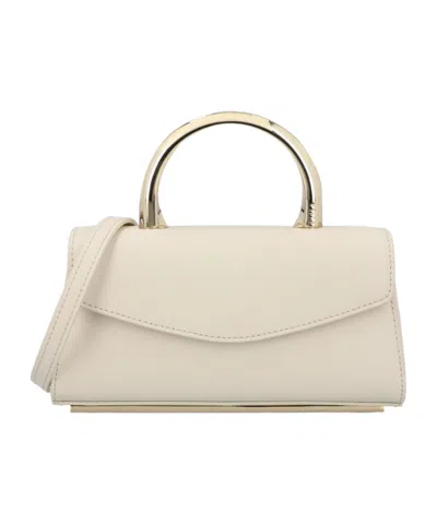 Furla Foldover Top Handle Bag In Nude