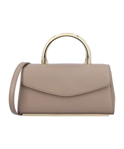 Furla Foldover Top Handle Bag In Nude