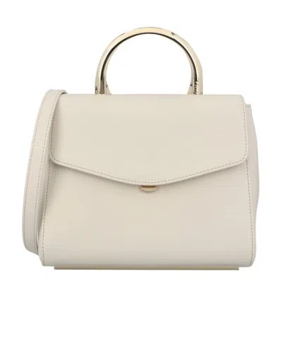 Furla Foldover-top Tote Bag In Beige