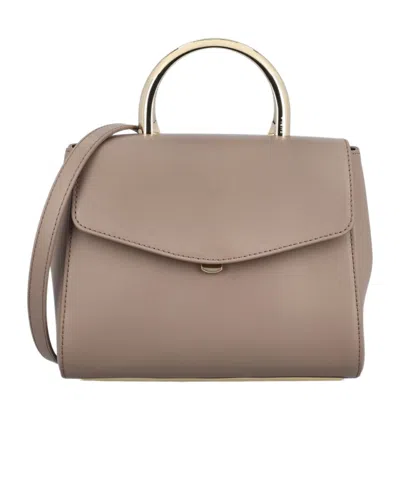 Furla Foldover-top Tote Bag In Nude