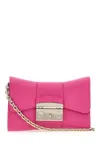 FURLA FUCHSIA LEATHER MINI METROPOLIS REMIX CROSSBODY BAG