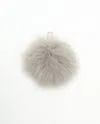 Furla Fur Charm Key Ring In Gray