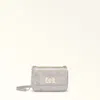 Furla 1927 Leather Crossbody Bag In Color Silver