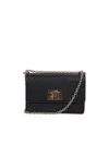 Furla 1927 Leather Mini Crossbody Bag In Black