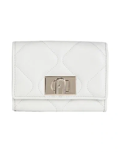 Furla Woman Wallet Off White Size - Sheepskin