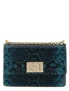 Furla Arco Python-print Crossbody Bag In Blue