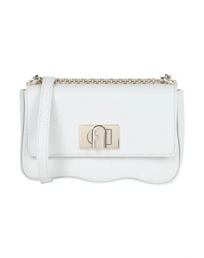 Furla Woman Cross-body Bag Off White Size - Calfskin