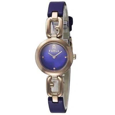 Pre-owned Furla []  Arco Chain Blue Quartz 25mm Watch Ww00015014l3 Women's Japan