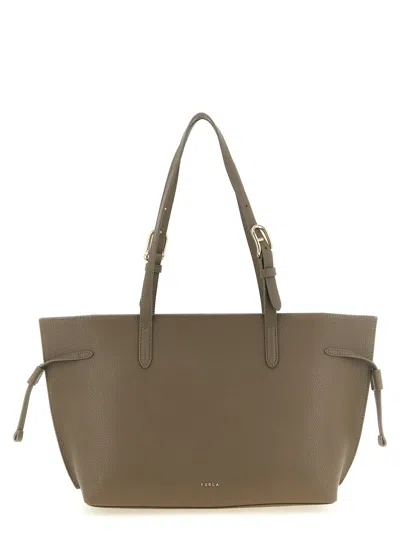 Furla Shoulder Bag Woman Color Grey In Green