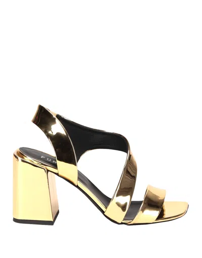 Furla Sandals In Gold