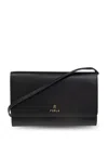 Furla Camelia Chain Wallet In Black