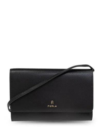 Furla Camelia Chain Wallet In Black