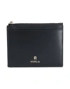 Furla Woman Coin Purse Black Size - Calfskin In Black