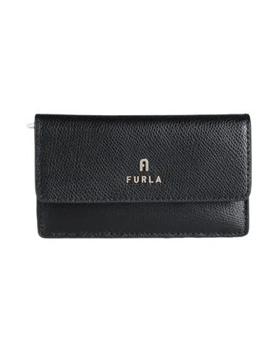 Furla Woman Coin Purse Black Size - Leather