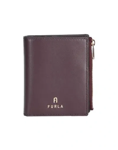 Furla Woman Wallet Deep Purple Size - Calfskin