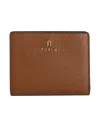 Furla Camelia S Compact Wallet Woman Wallet Brown Size - Leather