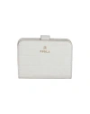 Furla Woman Wallet Off White Size - Calfskin