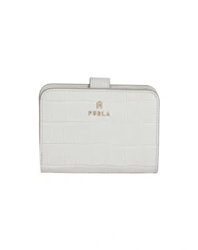 Furla Woman Wallet Off White Size - Calfskin