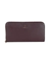 Furla Woman Wallet Deep Purple Size - Calfskin In Purple