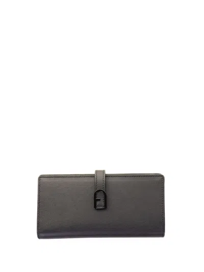 Furla Continental Xl Wallet, Black In Gray