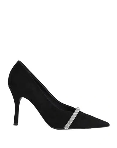 Furla Core Decollete T.90 Woman Pumps Black Size 11 Ovine Leather