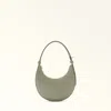 Furla Delizia Mini Bag In Sage Leather In Green