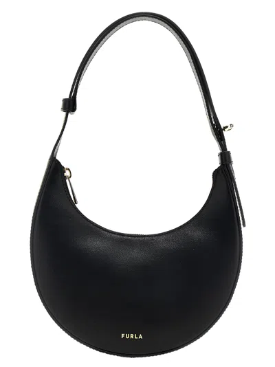Furla Delizia Mini Bag Nero Black Soft Calf Leather Woman