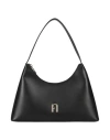 Furla Diamante Small Shoulder Bag In Black