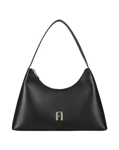 FURLA FURLA FURLA DIAMANTE S SHOULDER BAG WOMAN SHOULDER BAG BLACK SIZE - CALFSKIN