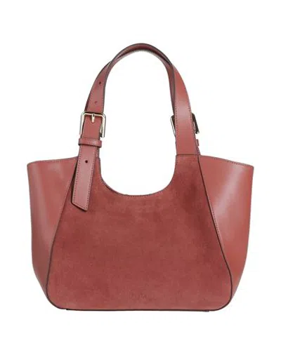 Furla Dora S Tote Woman Shoulder Bag Brick Size - Leather In Red