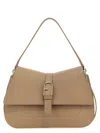 Furla Logo Shoulder Bag In Gray