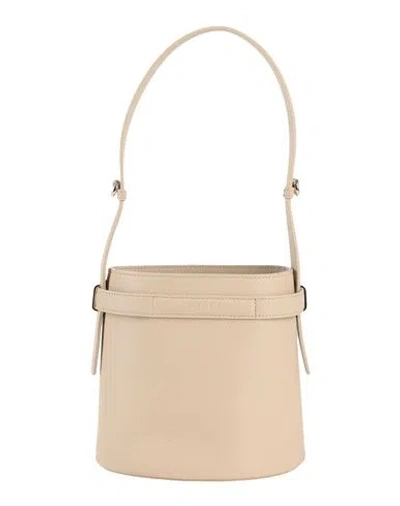 Furla Giove Mini Bucket Bag Woman Shoulder Bag Beige Size - Leather In 0378s Grano