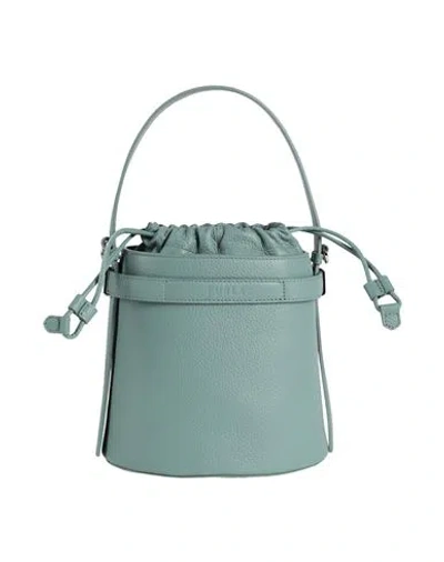 Furla Giove Mini Bucket Bag Woman Shoulder Bag Sage Green Size - Leather