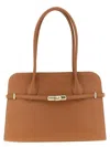 Furla Goccia Dome L Shoulder Bag In Brown