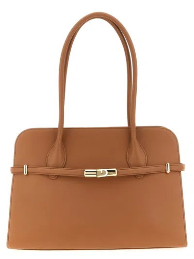 Furla ' Goccia Dome L' Shoulder Bag In Brown