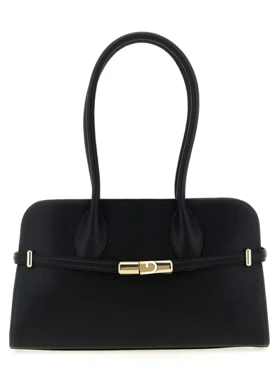 Furla ' Goccia Dome M' Shoulder Bag In Black