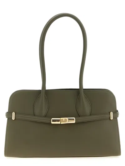 Furla ' Goccia Dome M' Shoulder Bag In Green