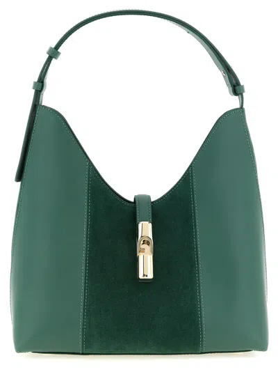 Furla Goccia Medium Hobo Shoulder Bag In Green