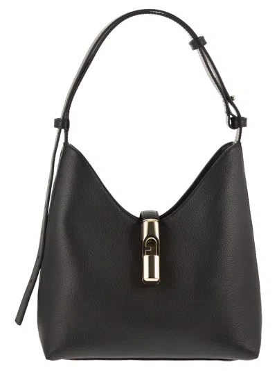 Furla Goccia S Hobo Shoulder Bag In Black