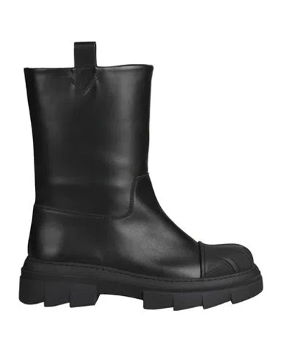 Furla Woman Ankle Boots Black Size 11 Soft Leather