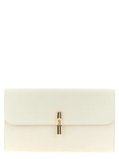 Furla ' Iride' Clutch In White