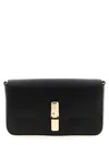 Furla Iride Clasp-fastening Leather Shoulder Bag In Black